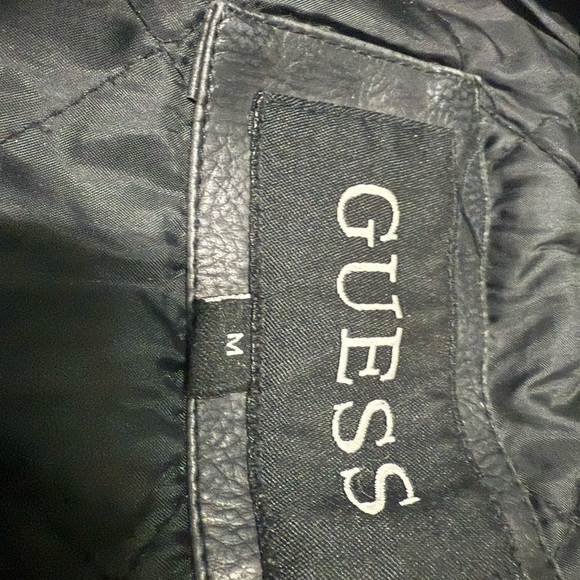Guess Black Leather Jacket - Picture 7 of 7